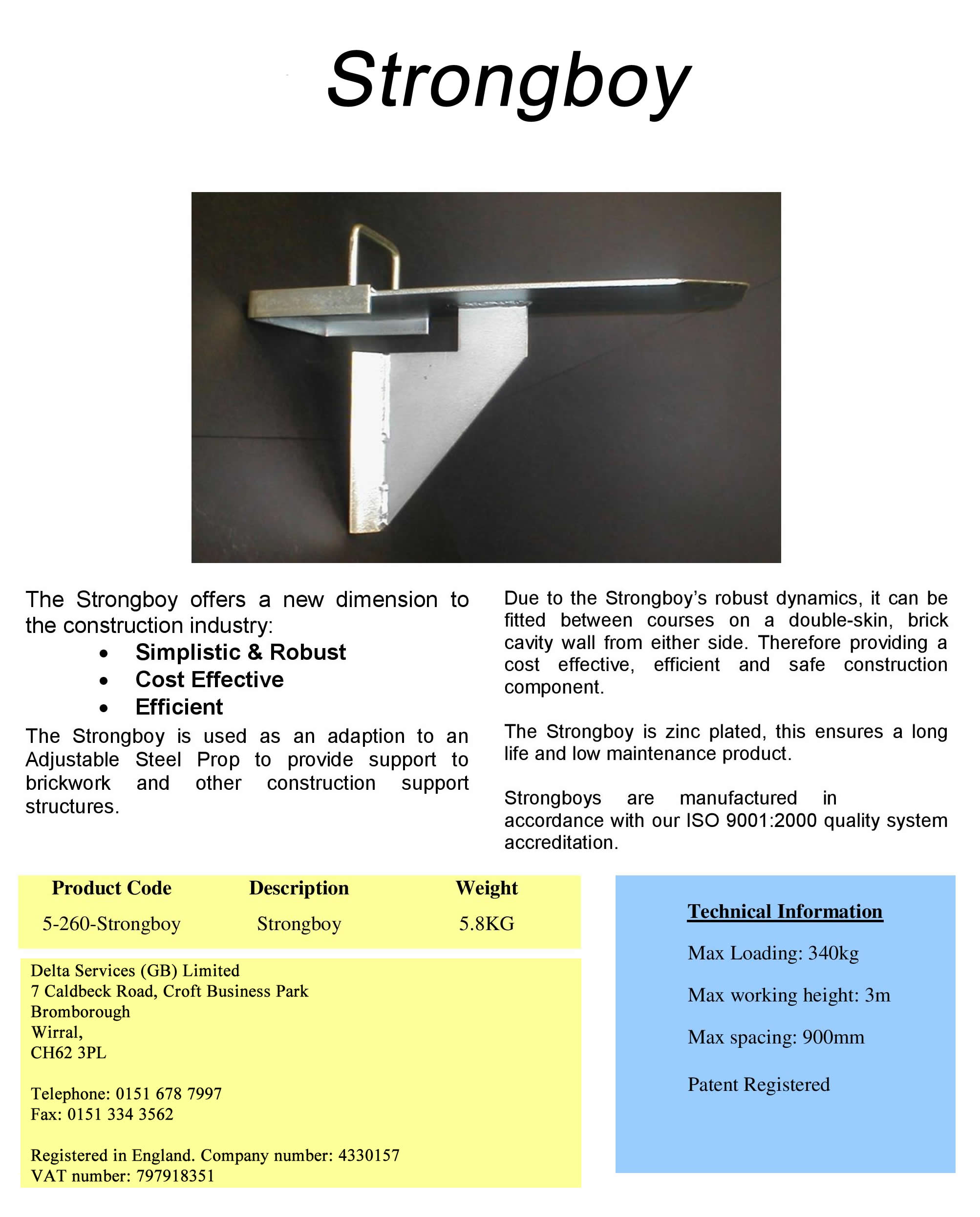 Strongboy Masonry Support